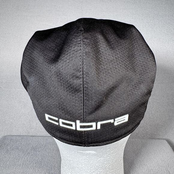 Puma Cobra Golf Hat Cap Fitted Mens L/XL Black Ivy Flat Cap Driver Flexfit Mesh - Picture 4 of 11